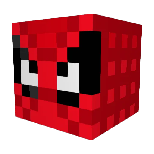 amjlbo Minecraft avatar head, 3D render