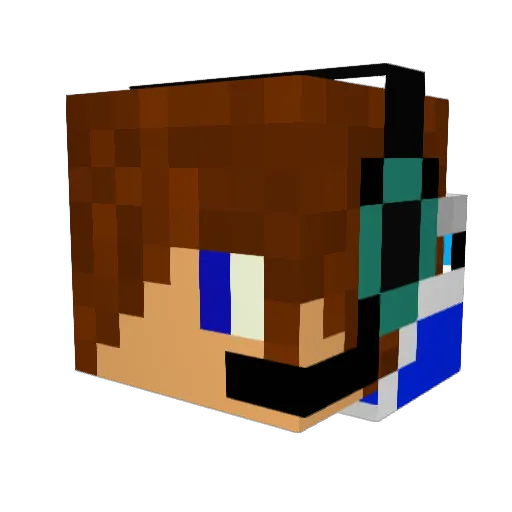 aml2000 Minecraft avatar head, 3D render