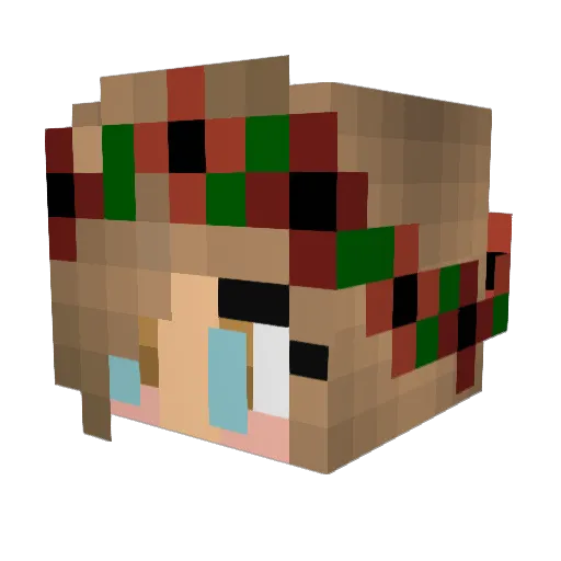aml2102 Minecraft avatar head, 3D render