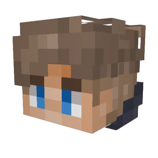 amlesen Minecraft avatar head, 3D render