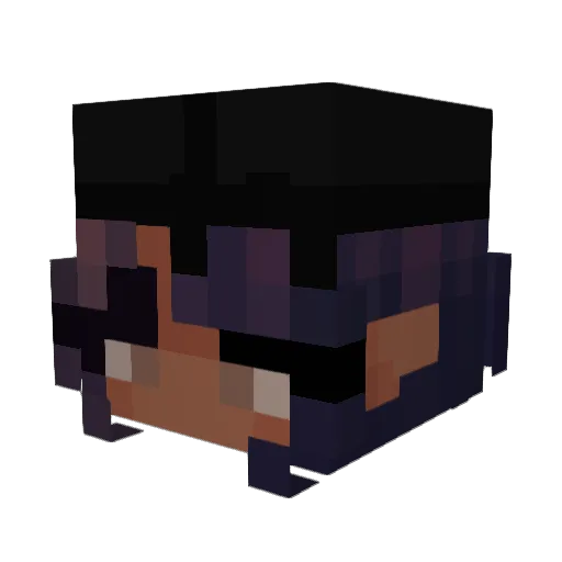 amlra Minecraft avatar head, 3D render