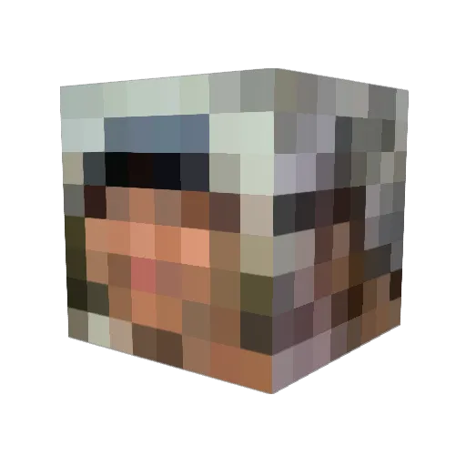 ammarashourrr Minecraft avatar head, 3D render