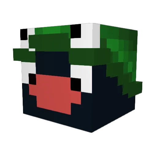 ammmrvx Minecraft avatar head, 3D render