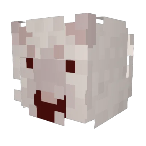 ammnya Minecraft avatar head, 3D render
