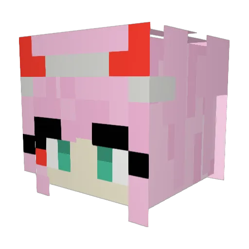 ammoice Minecraft avatar head, 3D render