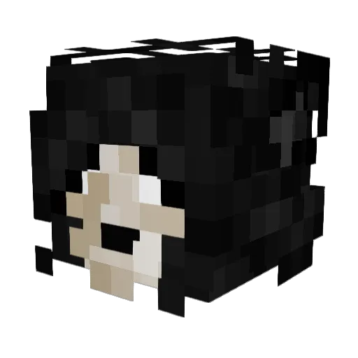 ammykitsune Minecraft avatar head, 3D render