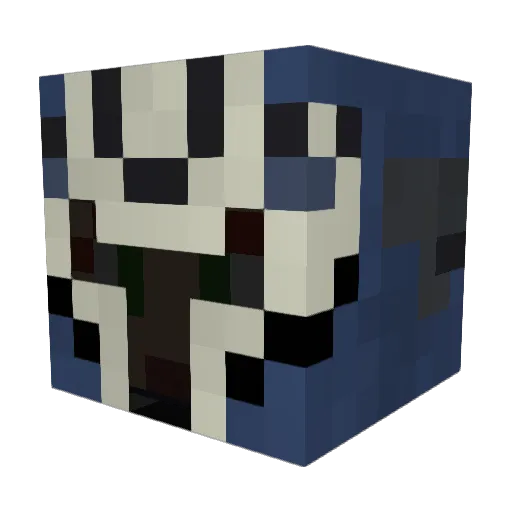 amnes1ac Minecraft avatar head, 3D render