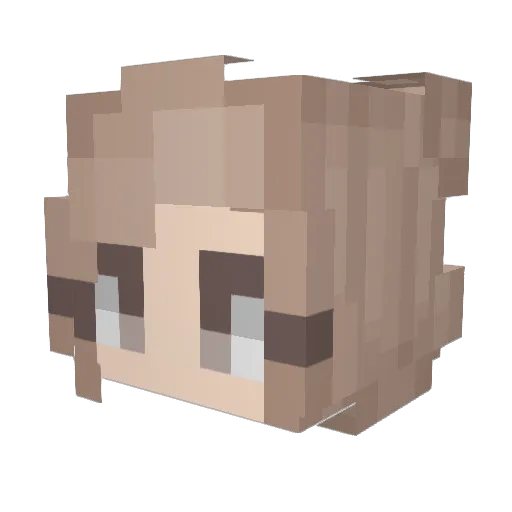 amo20 Minecraft avatar head, 3D render