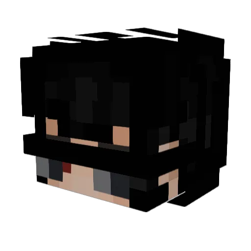 amo4xy Minecraft avatar head, 3D render