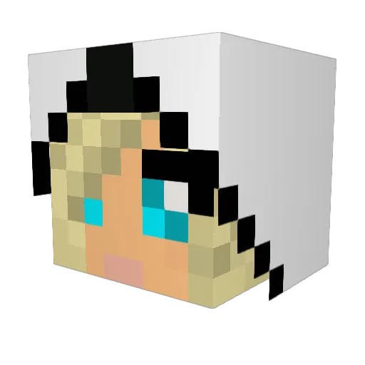 amoebananas Minecraft avatar head, 3D render