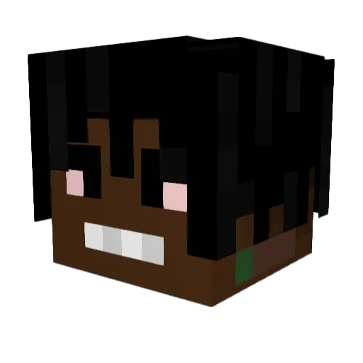 amogorda Minecraft avatar head, 3D render