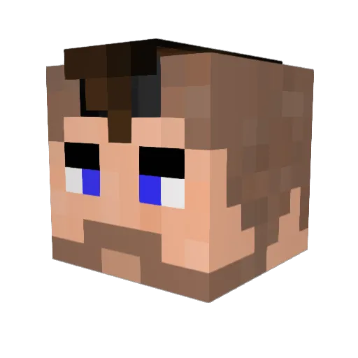amogos32 Minecraft avatar head, 3D render