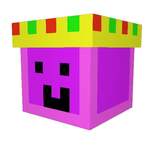 amongBUUS Minecraft avatar head, 3D render