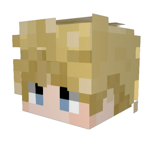 amonkl Minecraft avatar head, 3D render