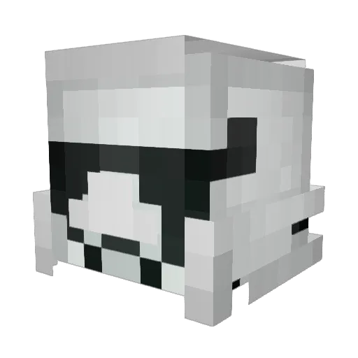amonue Minecraft avatar head, 3D render