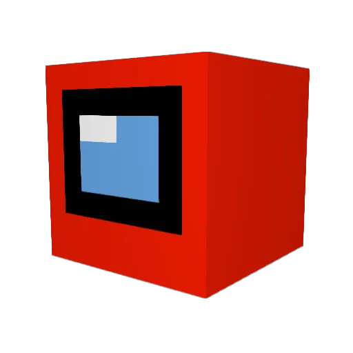 amoongos Minecraft avatar head, 3D render