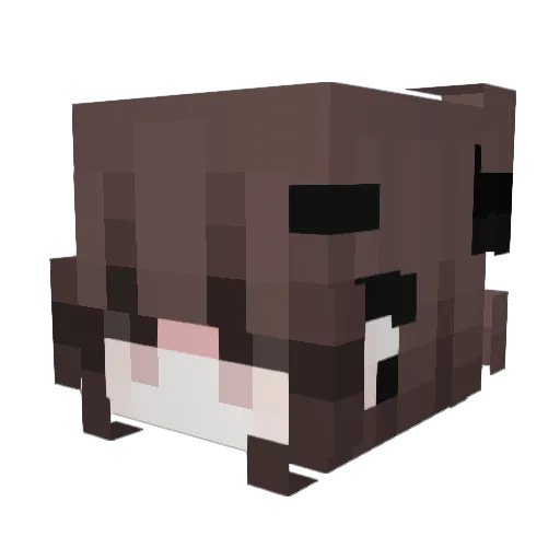 amoonita Minecraft avatar head, 3D render