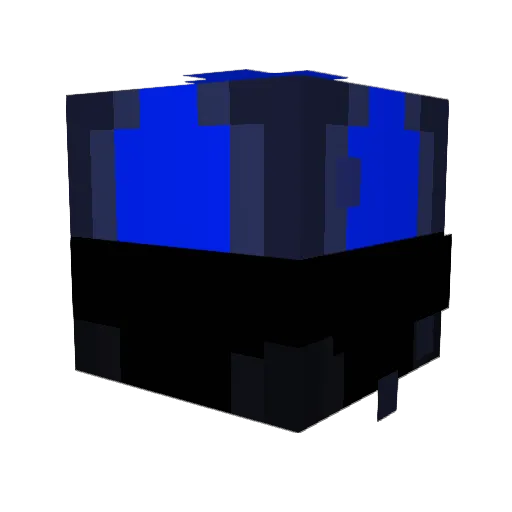 amoosely Minecraft avatar head, 3D render