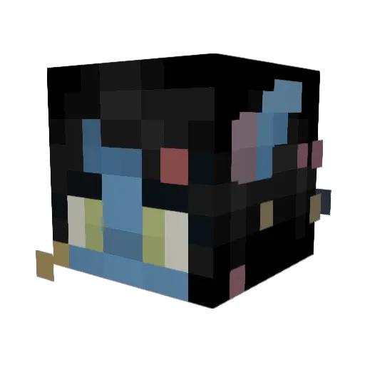 amorchris Minecraft avatar head, 3D render