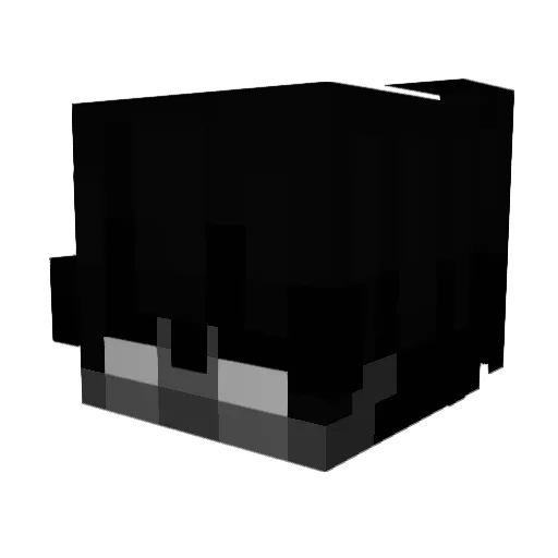 amori Minecraft avatar head, 3D render