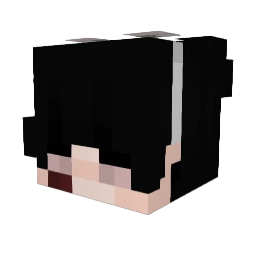 amorpirata Minecraft avatar head, 3D render