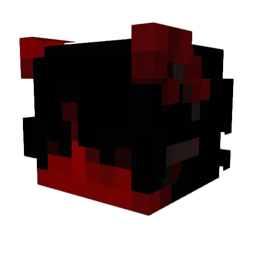 amosafada Minecraft avatar head, 3D render