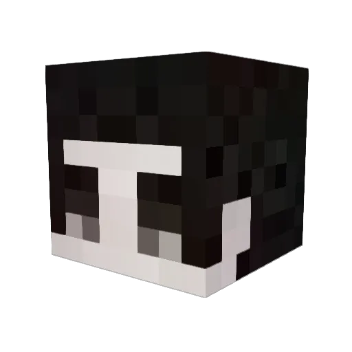 amosrush Minecraft avatar head, 3D render