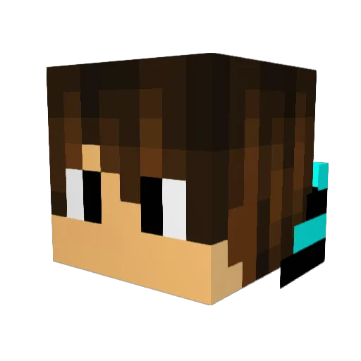 ampus007 Minecraft avatar head, 3D render