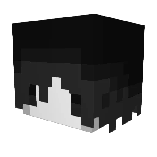 amputates Minecraft avatar head, 3D render