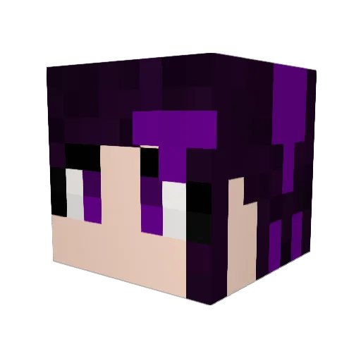 amr27 Minecraft avatar head, 3D render