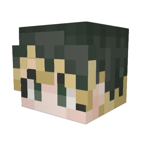 amr_rma Minecraft avatar head, 3D render