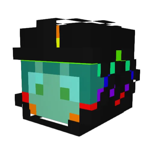 amreality Minecraft avatar head, 3D render