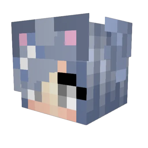 amriel Minecraft avatar head, 3D render