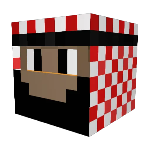 amrk47 Minecraft avatar head, 3D render