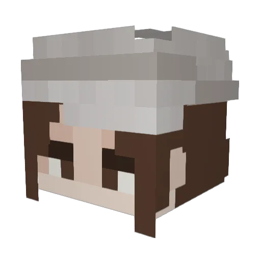 amslouise Minecraft avatar head, 3D render