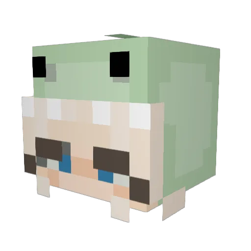 amsmiller Minecraft avatar head, 3D render