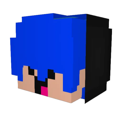 amt_paozin Minecraft avatar head, 3D render