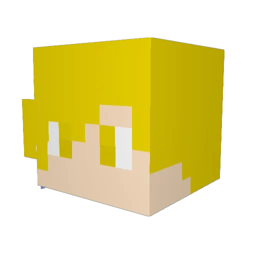amtdxp Minecraft avatar head, 3D render