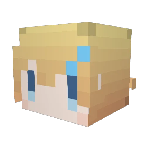 amtk17 Minecraft avatar head, 3D render