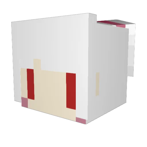amuchloe Minecraft avatar head, 3D render