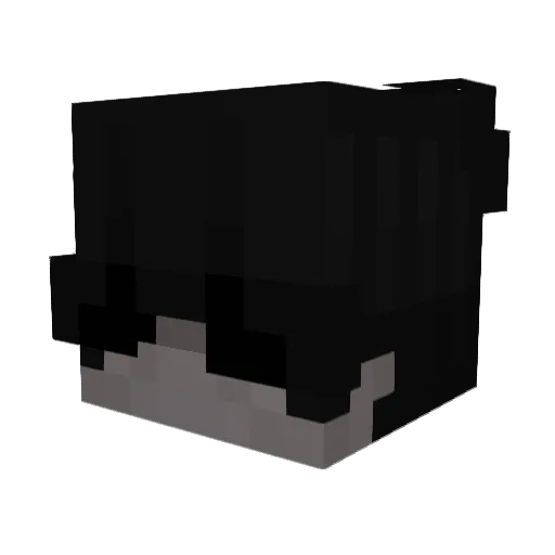 amucz Minecraft avatar head, 3D render