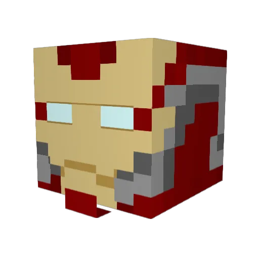 amuevaz Minecraft avatar head, 3D render