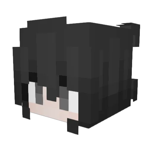 amumu_king Minecraft avatar head, 3D render