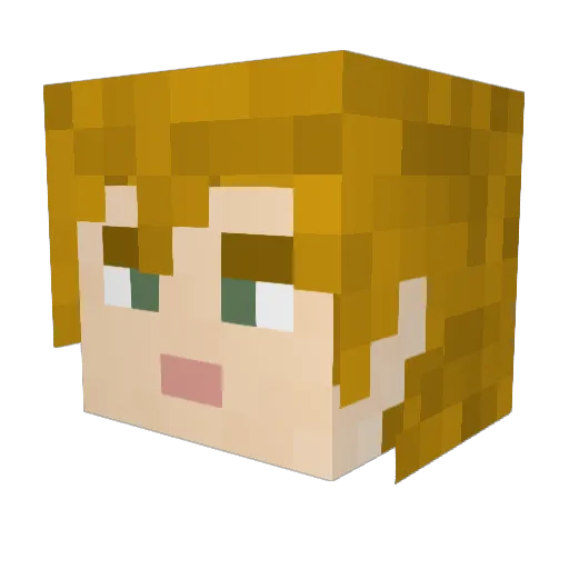 amundilfari Minecraft avatar head, 3D render
