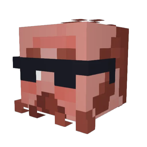 amurr Minecraft avatar head, 3D render