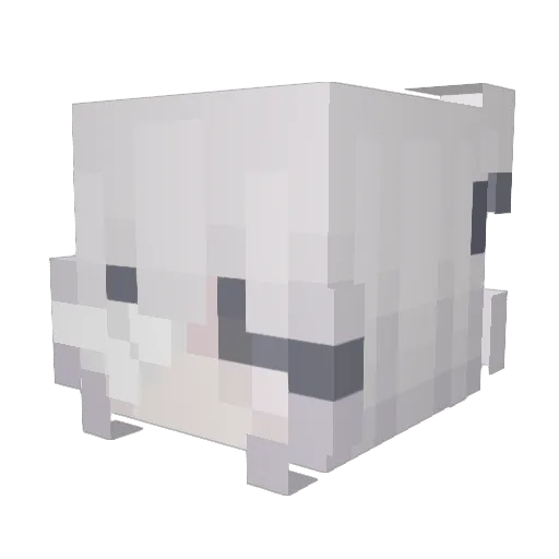 amvwe Minecraft avatar head, 3D render