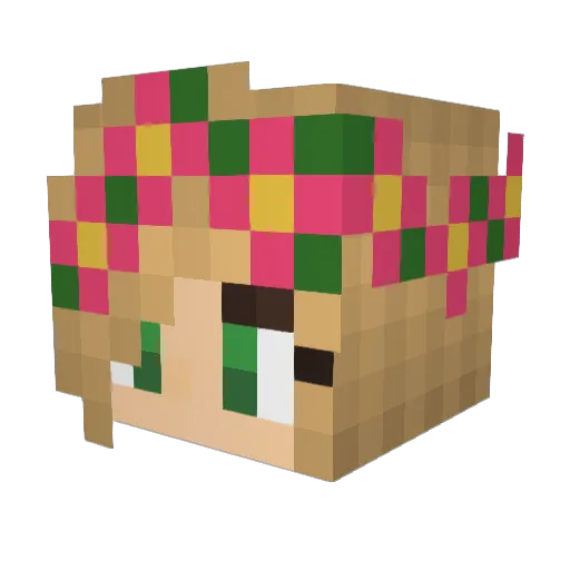 amw651 Minecraft avatar head, 3D render