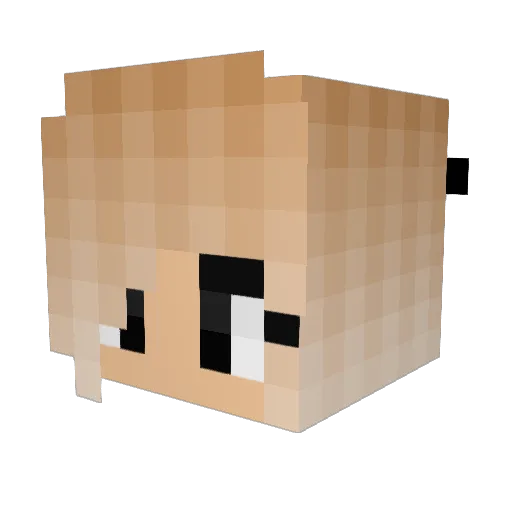 amy432 Minecraft avatar head, 3D render