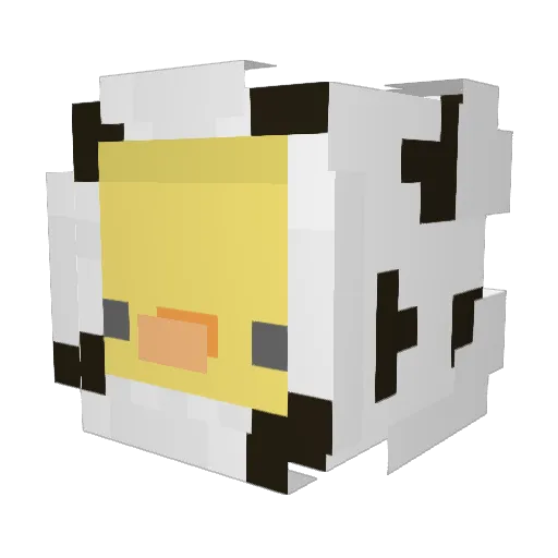 amylululemon Minecraft avatar head, 3D render