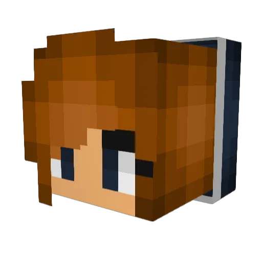 amymoonz Minecraft avatar head, 3D render